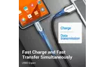 Дата кабеля USB 2.0 AM to Micro 5P 0.25m 3.0A (18W) PVC Gray Aluminum Alloy Vention (COAHC)