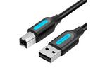 Кабель для принтера USB 2.0 AM/BM 3.0m 480Mbps PVC black Vention (COQBI)