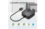 Концентратор Vention USB 3.0 to 4хUSB 3.0 Black 1.0m (CHBBF)