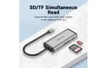 Концентратор Vention USB 3.1 Type-C to 3xUSB 3.0/TF/SD/PD 87W 6-in-1 (TGRHB)