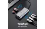 Концентратор Vention USB 3.1 Type-C to 3xUSB 3.0/TF/SD/PD 87W 6-in-1 (TGRHB)