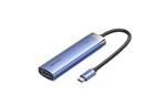 Концентратор Vention USB 3.1 Type-C to HDMI/USB 3.0x3/PD 100W Blue Aluminum Alloy Hub 5-in-1 (TGESB)