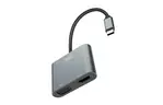 Переходник XO 4-in-1 Dock USB-C (HDMI/VGA/USB3.0/USB-C PD) (XO-HUB001SL)
