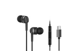 Навушники Ergo VM-735 Type-C Earphones Black (VM-735K) - Фото