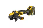 Шлифовальная машина DeWALT 18В XR Li-lon FLEXVOLT, 6Ah, 125 мм, 9000 об/мин, вес 1.81 кг (DCG409T1)