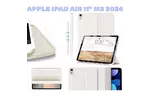 Чехол для планшета BeCover Tri Fold Soft TPU Silicone Apple iPad Air 11'' M2 2024 Beige (711735)