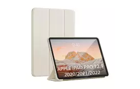 Чехол для планшета BeCover Tri Fold Soft TPU Silicone Apple iPad Pro 12.9 2020/2021/2022 Beige (711736) - Фото