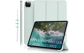 Чохол до планшета BeCover Tri Fold Soft TPU Silicone Apple iPad Pro 12.9 2020/2021/2022 Light Green (711738) - Фото