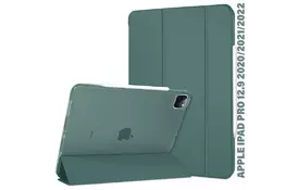 Чохол до планшета BeCover Tri Fold Hard Apple iPad Pro 12.9 2020/2021/2022 Dark Green (711720) - Фото