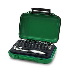 Набор инструментов Toptul торцевых и бит с трещоткой 1/4