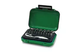 Набор инструментов Toptul торцевых и бит с трещоткой 1/4