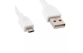 Дата кабель USB 2.0 Micro 5P to AM 0.5m Cablexpert (CCP-mUSB2-AMBM-W-0.5M) - Фото