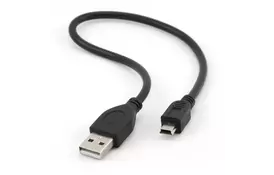 Дата кабель USB 2.0 AM to Mini 5P 0.3m Cablexpert (CCP-USB2-AM5P-1) - Фото