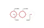 Коллиматорный прицел Holosun SCRS-RD точка 2 MOA + круг 65 МОА (Red) (SCRS-RD-MRS)