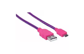 Дата кабель USB 2.0 AM to Micro 5P 1.8m Manhattan (352741) - Фото