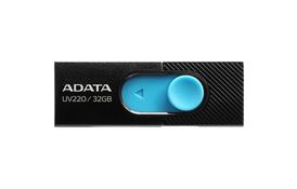 USB флеш накопичувач ADATA 32GB UV320 Black/Blue USB 3.1 (AUV320-32G-RBKBL) - Фото
