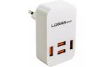 Зарядное устройство LOGAN Quad USB Wall Charger 5V 4A (CH-4 White)