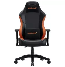 Кресло игровое Anda Seat Luna Color PVC Size L Black/Orange (AD18-48-BO-PV)