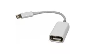 Дата кабель OTG USB 2.0 AF to Lightning 0.1m GEMIX (GC 1925) - Фото