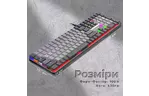 Клавиатура GamePro MK145R Red Swich Low Profile USB Dark Gray (MK145R)