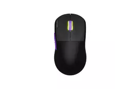 Мишка Hator Quasar 2 Ultra 4K Wireless/Bluetooth/USB Black/Lilac (HTM570BL) - Фото