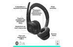 Наушники Logitech Zone 305 for Business Wireless/Bluetooth Teams Black (981-001451)