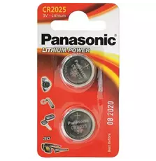Батарейка PANASONIC CR 2025 * 2 LITHIUM (CR-2025EL/2B)