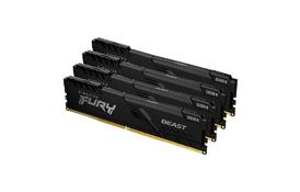 Модуль пам'яті для комп'ютера DDR4 128GB (4x32GB) 3200 MHz Fury Beast Black Kingston Fury (ex.HyperX) (KF432C16BBK4/128) - Фото