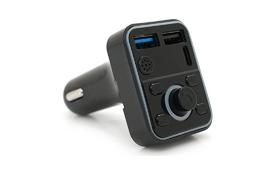 FM модулятор Voltronic D1, підсвітка 7 кольорів, 1.5-3.1A, USB, TF (FM-D1-7Col) - Фото