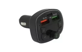 FM модулятор Voltronic Q7 з еквалайзером, 3.1A, PD18W, USB, TF (FM-Q7EQ) - Фото