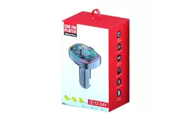 FM модулятор Voltronic Q8 з еквалайзером, 3.1A, USB, TF (FM-Q8EQ) - Фото