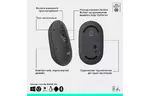 Комплект Logitech POP Icon Combo Bluetooth RU Graphite (920-013156)