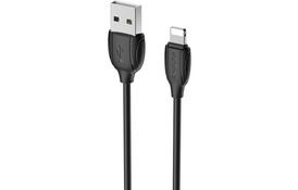 Дата кабеля USB 2.0 AM to Lightning 1.0m BX19 Benefit 3A Black BOROFONE (BX19LB) - Фото