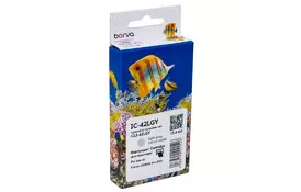 Картридж Barva Canon CLI-42LGY (6391B001) 900sh, light gray (IC-42LGY) - Фото