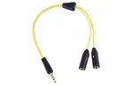 Кабель мультимедийный GEMIX Jack 3.5mm папа/2xJack 3.5mm мама (Art.GC 1830)