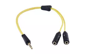 Кабель мультимедийный GEMIX Jack 3.5mm папа/2xJack 3.5mm мама (Art.GC 1830) - Фото