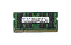 Модуль пам'яті для ноутбука SoDIMM DDR2 2GB 800 MHz Samsung (M470T5663QZ3-CF7 / M470T5663QZ3-CE6) - Фото