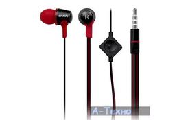 Навушники SVEN SEB-190M чёрно-красный (SEB-190M black-red) - Фото