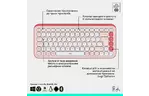 Комплект Logitech POP Icon Combo Bluetooth UA Rose (920-013142)