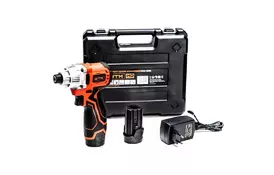 Шуруповерт GTM ударный IS12/120BL, 12В, 120Нм, 0-3000 об/мин, 2x2Ah (IS12/120BL) - Фото