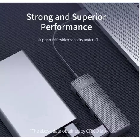 Концентратор Choetech USB 3.1 to 3хUSB 3.0+RJ45(1GB) Ethernet 4in1 (HUB-U02-BK) - Фото 6