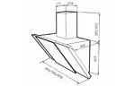 Вытяжка кухонная ELEYUS Vesta A 1000 LED SMD 60 IS+BL