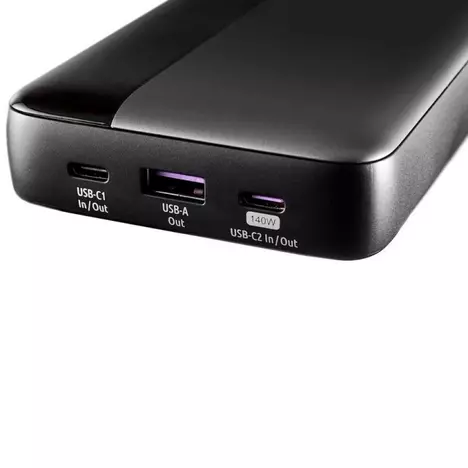 Батарея универсальная Intenso HE25000 25000mAh PD/3.1/140W + cable with built-in E-marker chip (7350060) - Фото 4