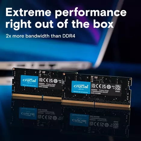 Модуль для ноутбука SoDIMM DDR5 8GB 5200 MHz Micron (CT8G52C42S5) - Фото 5