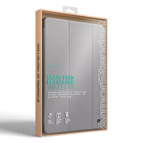 Чехол для планшета Armorstandart Smart Fold Pen Apple iPad Air 11 (2024) Light Grey (ARM78123) - Фото 5