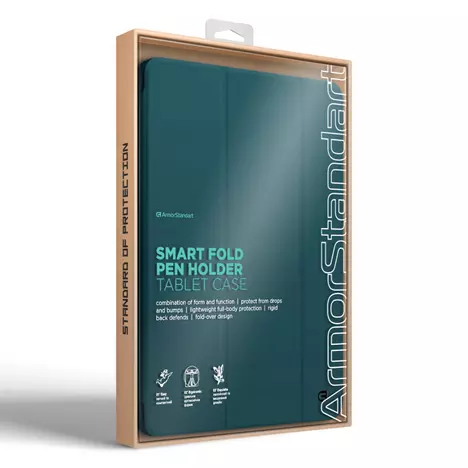 Чехол для планшета Armorstandart Smart Fold Pen Apple iPad Air 11 (2024) Pine Green (ARM78120) - Фото 4