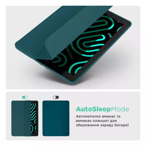 Чехол для планшета Armorstandart Smart Fold Pen Apple iPad Air 11 (2024) Pine Green (ARM78120) - Фото 2