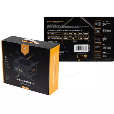 Блок питания Vinga 500W (VPS-500B1) - Фото 7