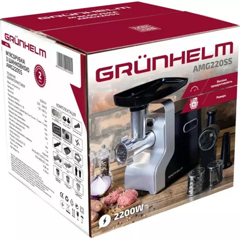 Мясорубка Grunhelm AMG220SS - Фото 11