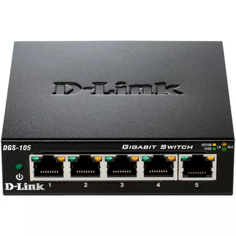 Коммутатор сетевой D-Link DGS-105 - Фото 2